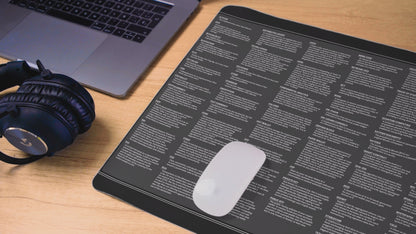 Cryptocurrency Glossary Desk Mat