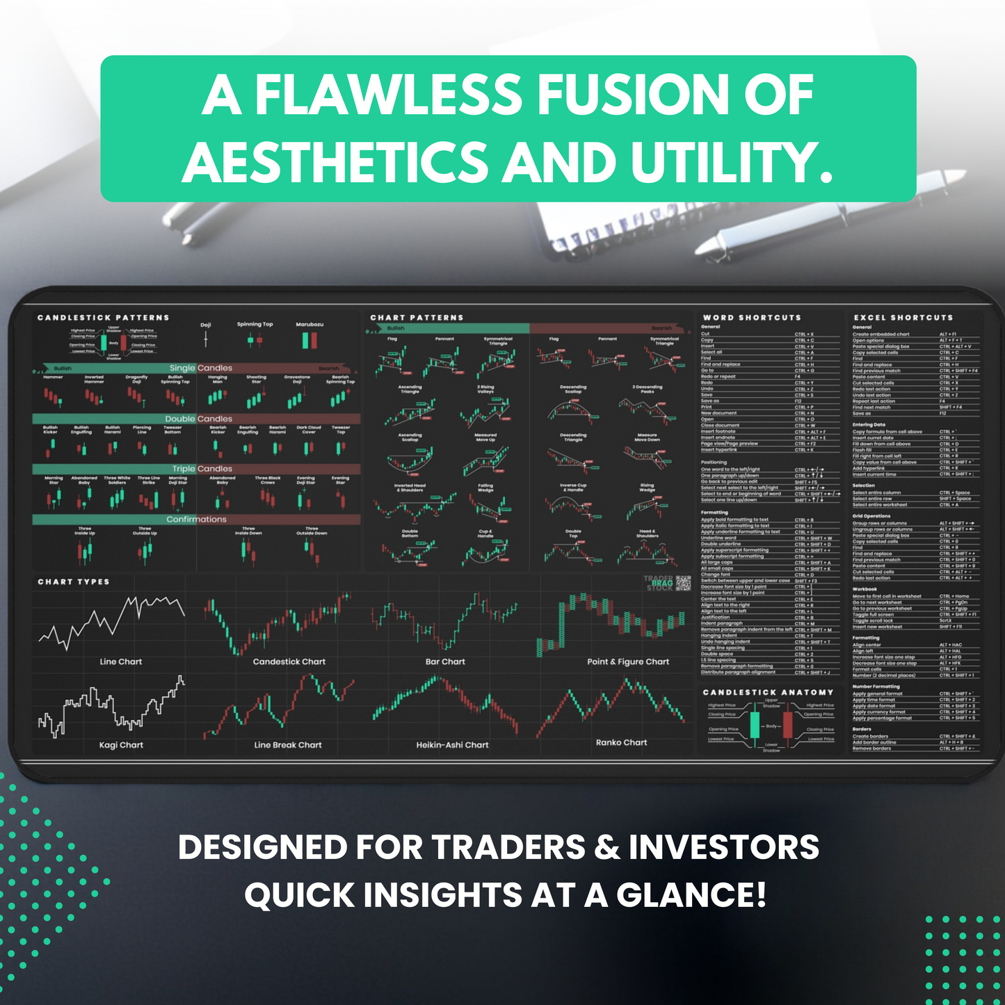 Universal Stocks Trader's Premium Desk Mat