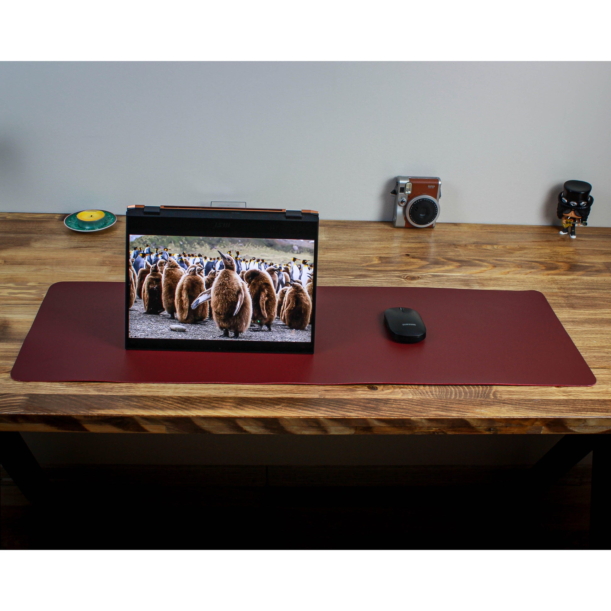 Leather Desk Mat with Folding Wrist Guard