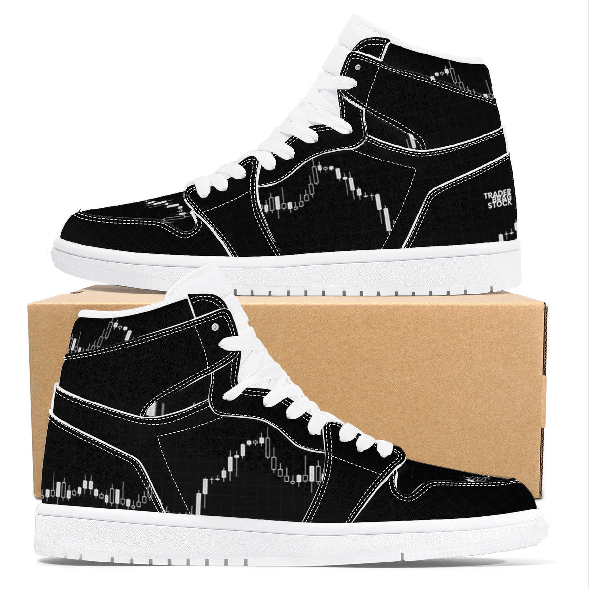 Trendsetter High-Top Sneakers - Black on Black