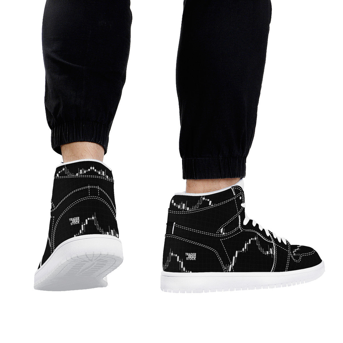 Trendsetter High-Top Sneakers - Black on Black