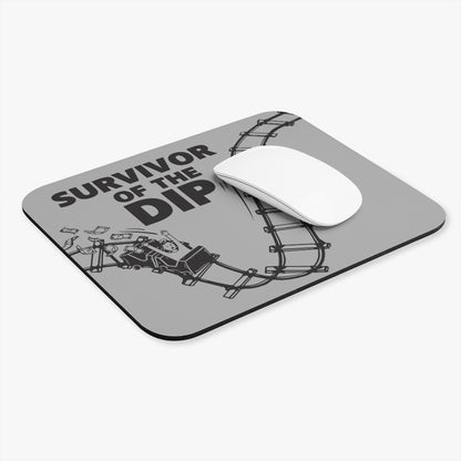 survivor of the dip white mouse pad, for traders, investing