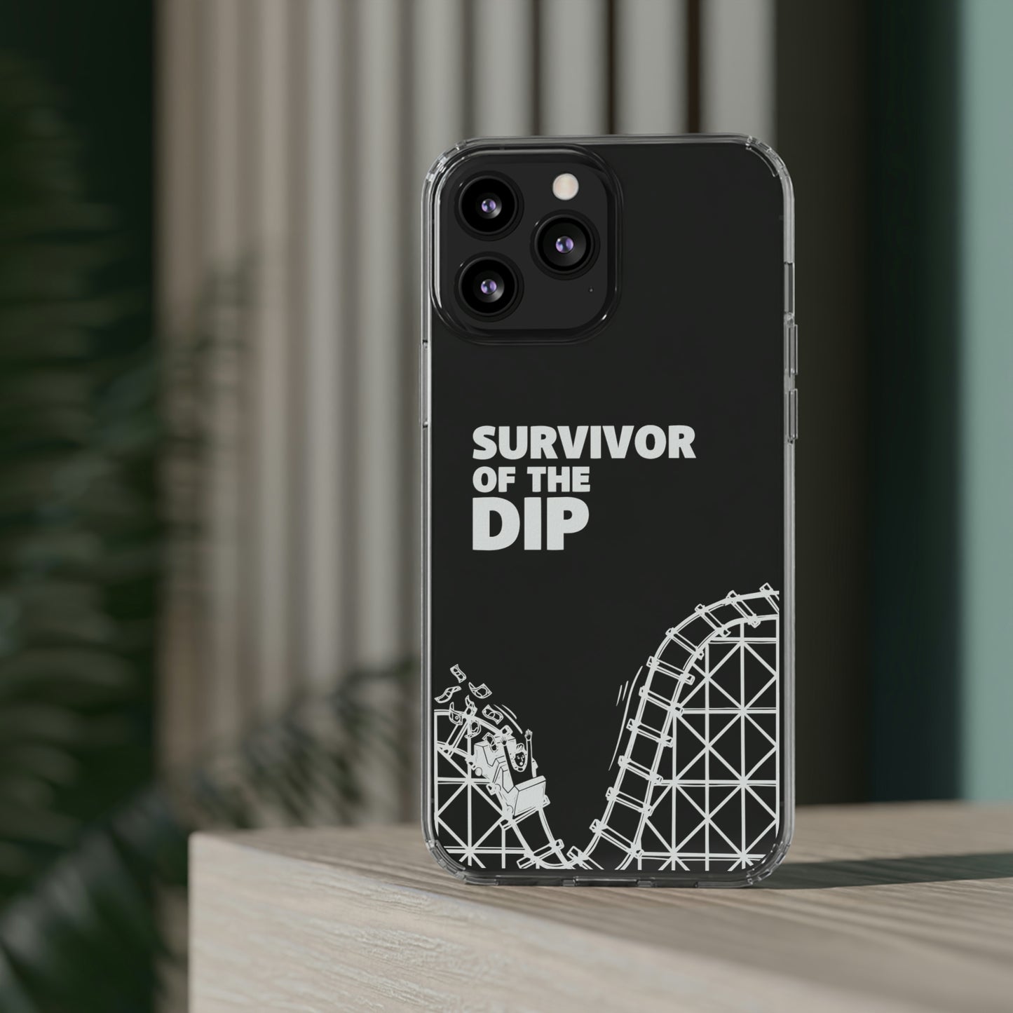 Survivor Of The Dip Clear Phone Case