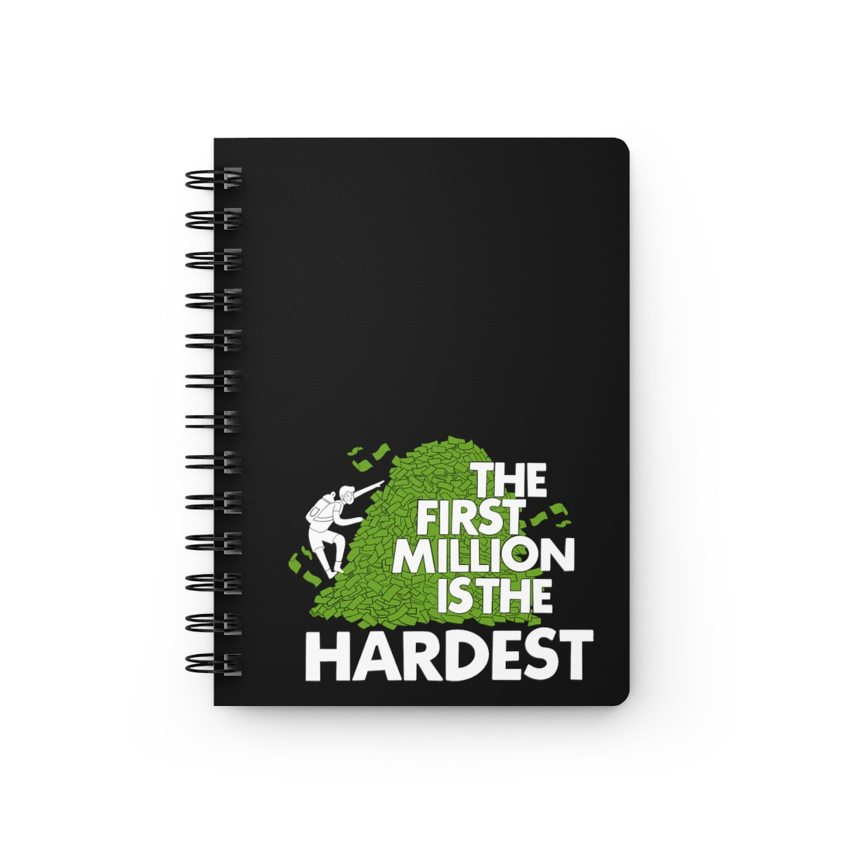 the first million is the hardest spiral journal for investing journaling trading and traders
