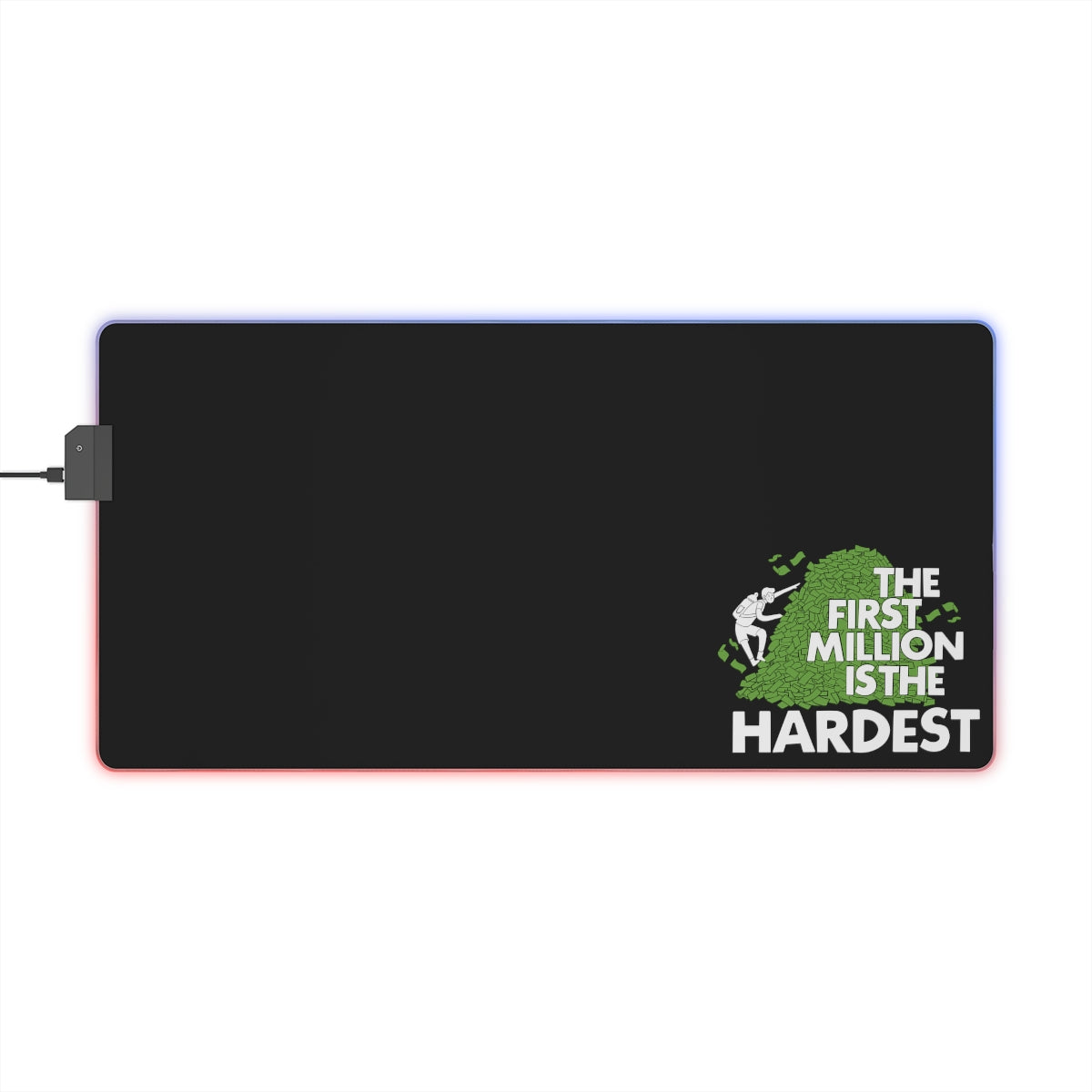 black first million is the hardest LED gaming mouse pad
