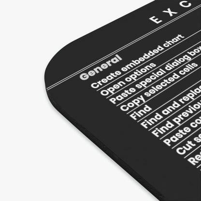 Trader's Excel Keyboard Shortcuts Mouse Pad