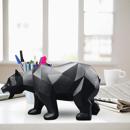 Modern art style black bear figurine for traders
