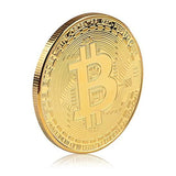 Gold plated bitcoin coin for traders