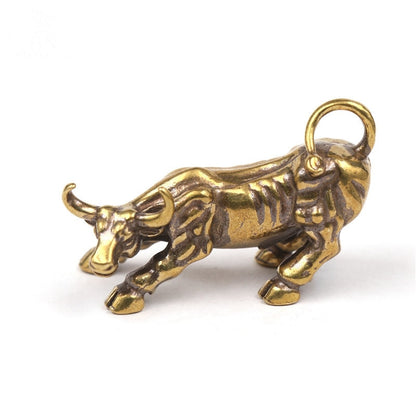 Brass Retro Mini Bull Figurine