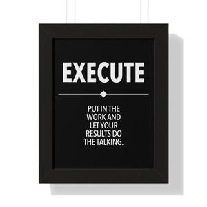 black and white motivational wall art poster, money making, success, grind, hustle