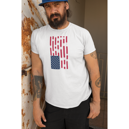 T-shirt drapeau commerçant américain